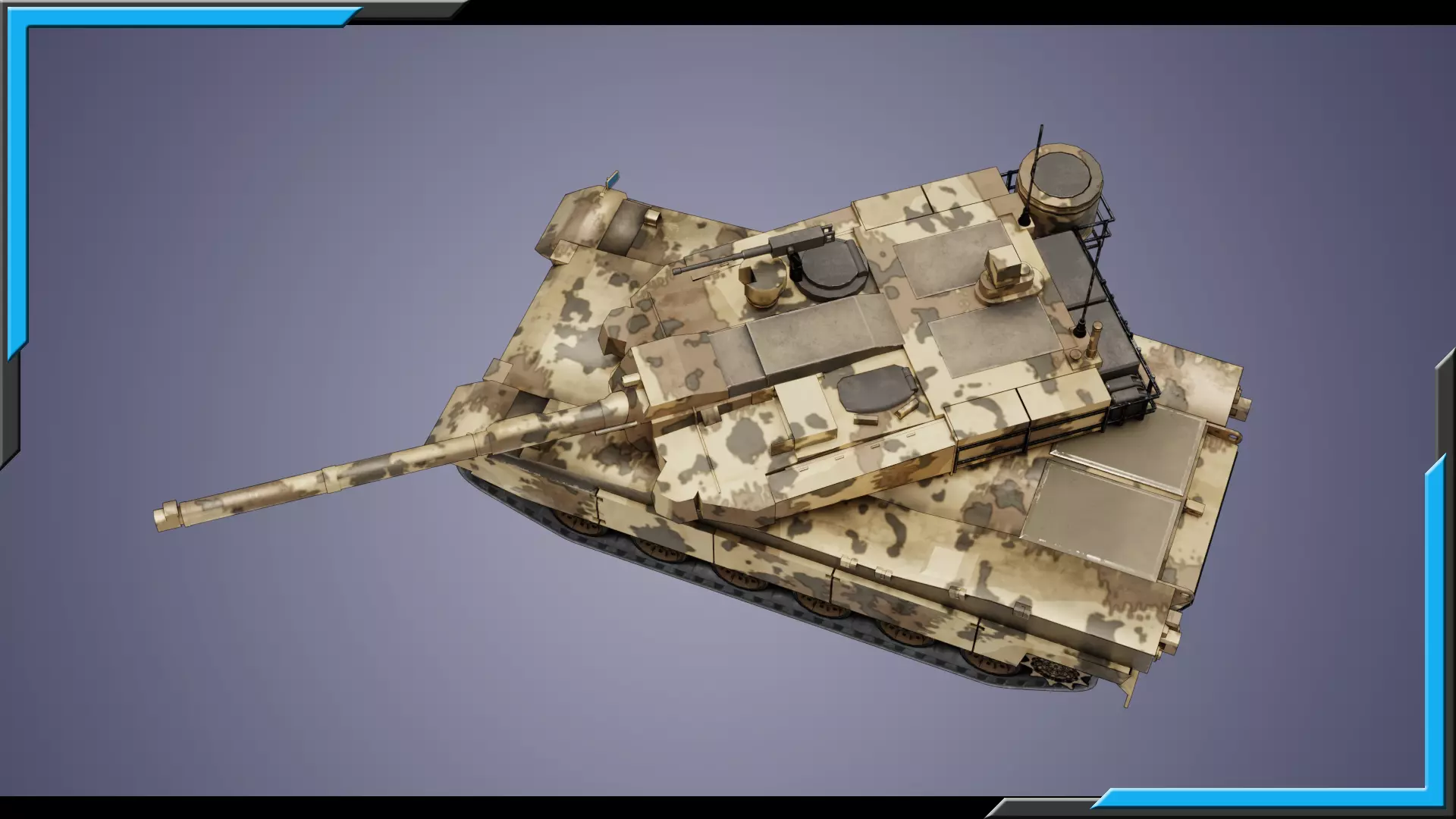 K2 Black Panther LowPoly-3D Model-6 Skins-4K tex-Rigged Tank Low-poly 3D model_7