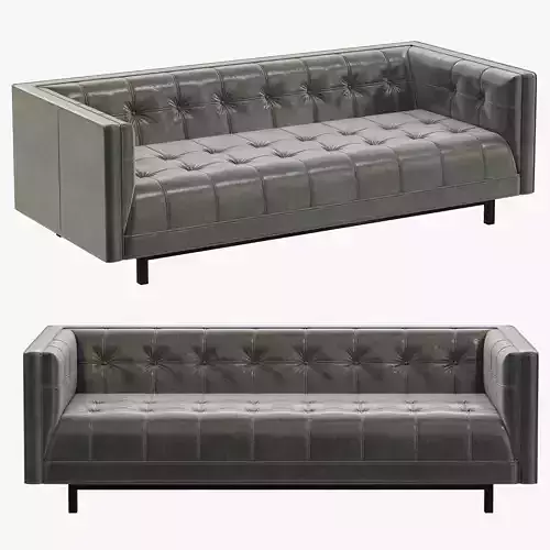 Restoration Hardware Madison Leather Sofa