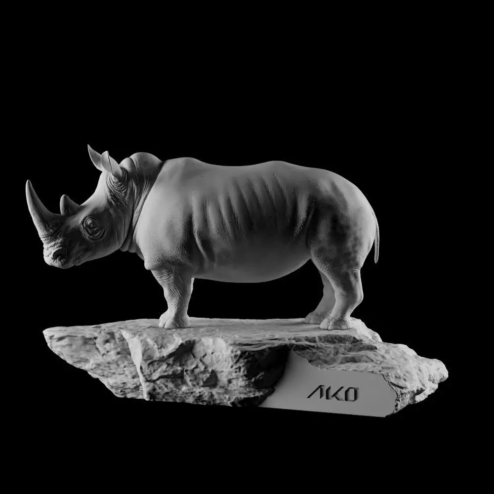 Rhinoceros 3D Printable 3D print model_4