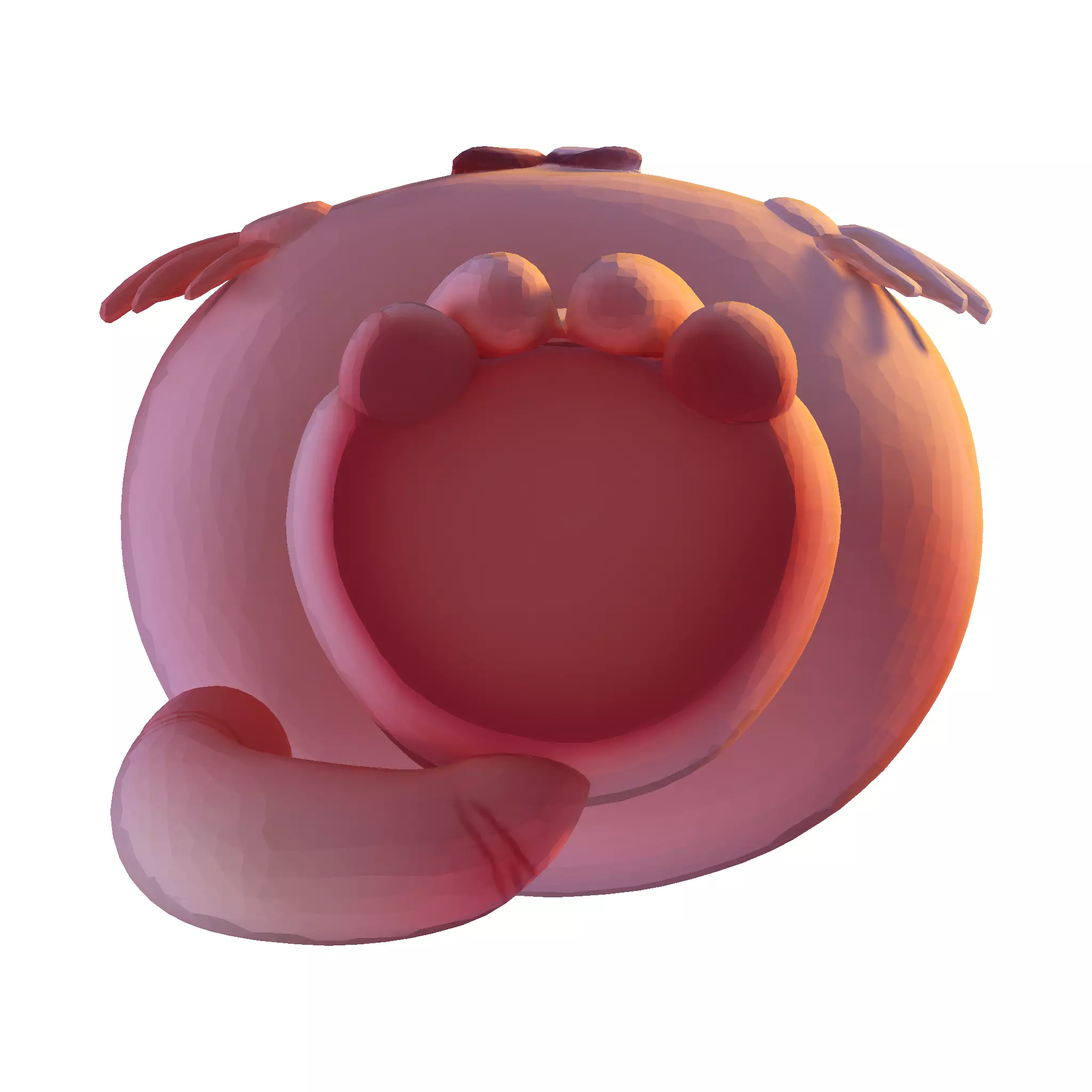 Low-Poly Chibi Cat for print 3D print model_18