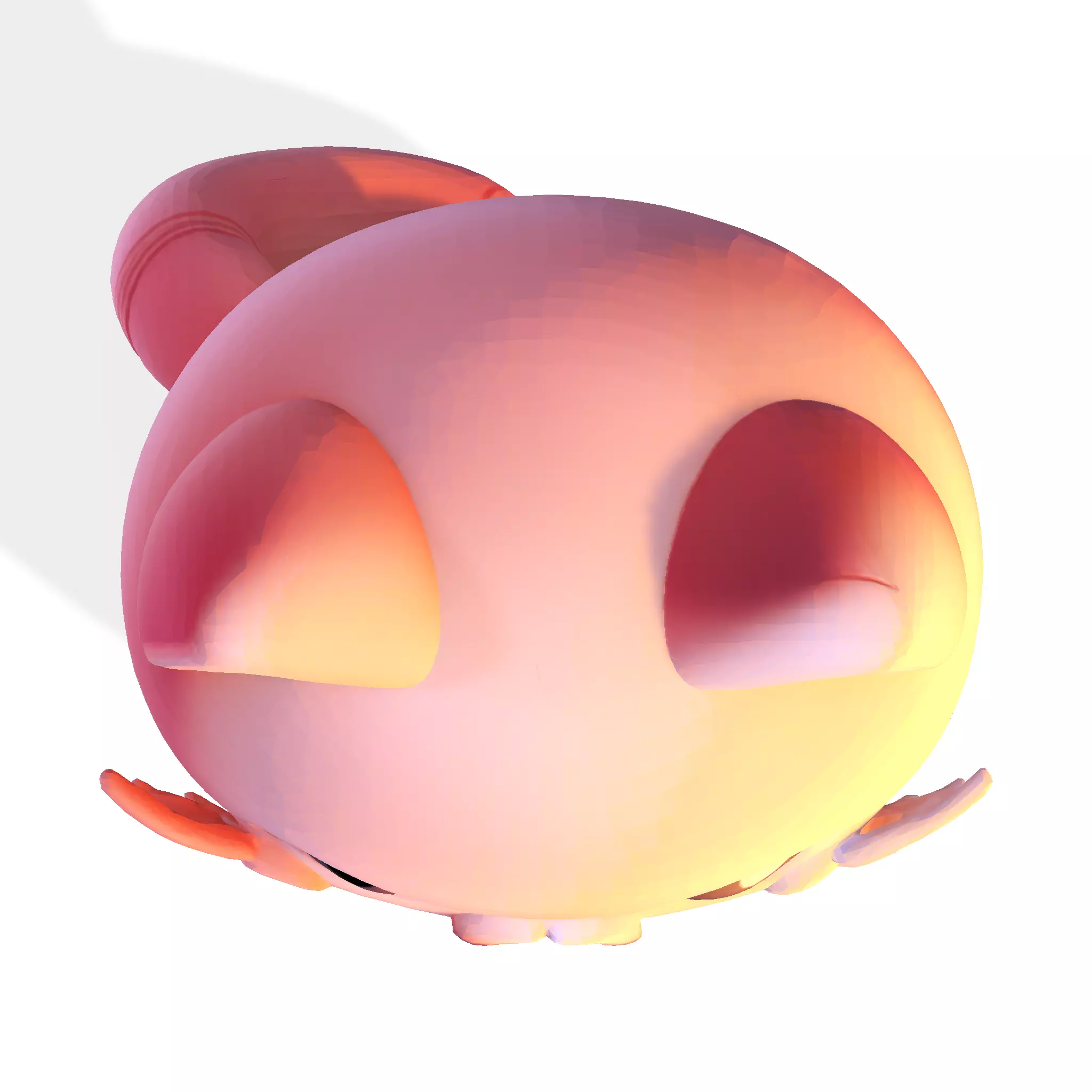 Low-Poly Chibi Cat for print 3D print model_17