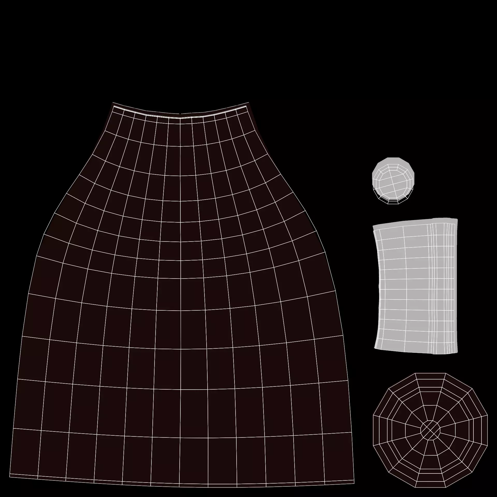 -Wine Bottles- Low-poly 3D model_11