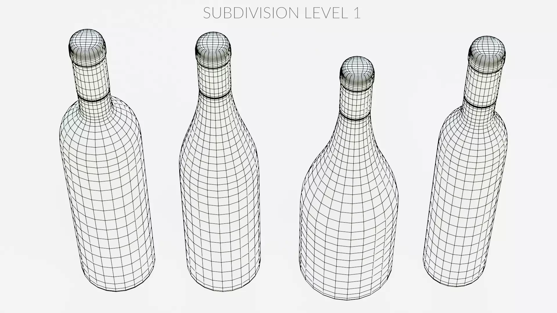 -Wine Bottles- Low-poly 3D model_17