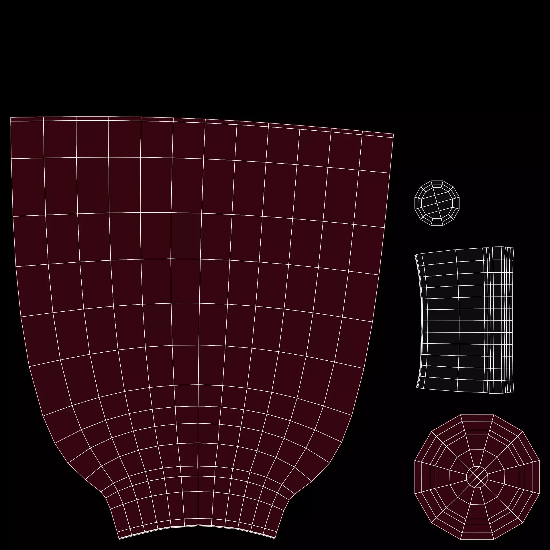 -Wine Bottles- Low-poly 3D model_10