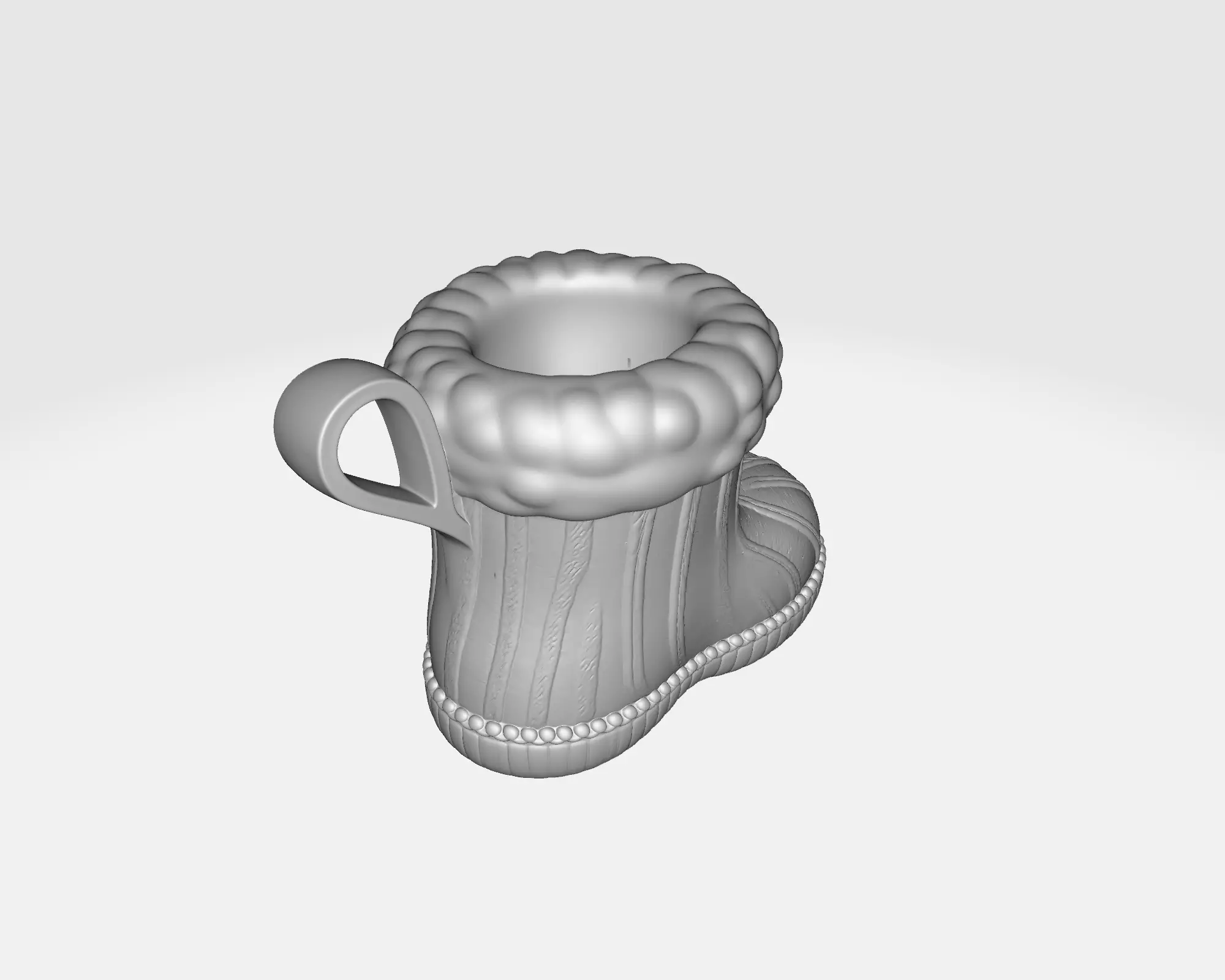 Christmas Stocking Boot Festive Mini Holiday Decoration 3D print model_8