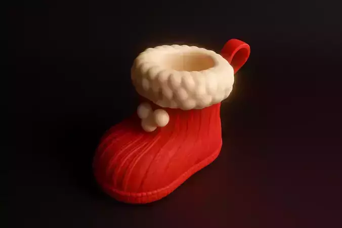 Christmas Stocking Boot Festive Mini Holiday Decoration 3D print model