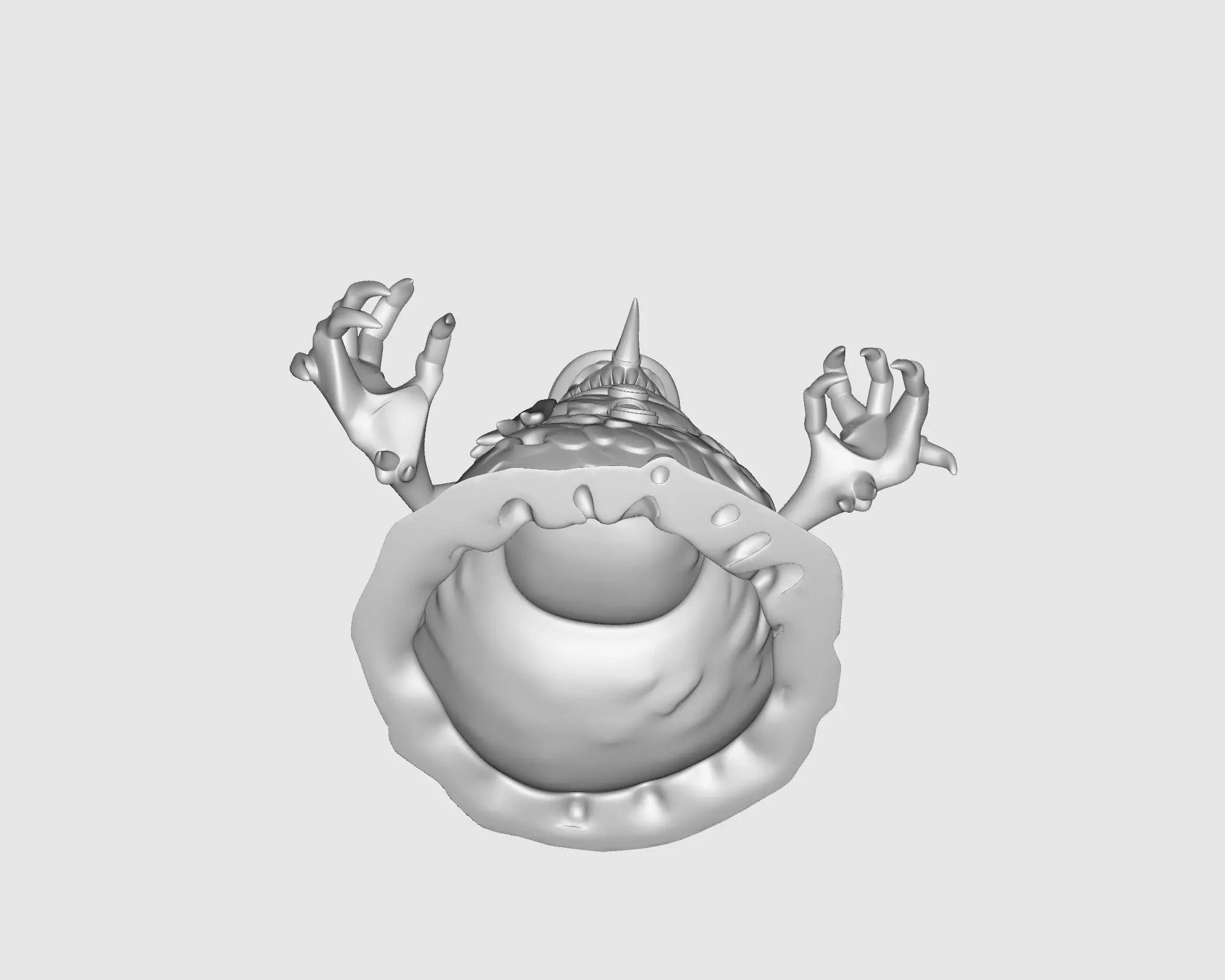 Evil Snowman Creepy Winter Decor Horror Snowman Figurine 3D print model_3