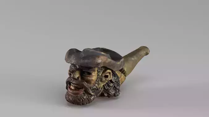 S00050 Vintage Carved Pipe