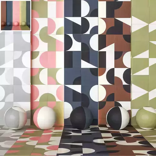 Mutina Puzzle Collection Porcelain Tiles - Set of 26