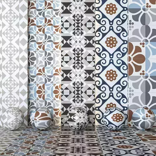 Refin Ceramiche Frame Collection - Decorative Tiles -Set of 11