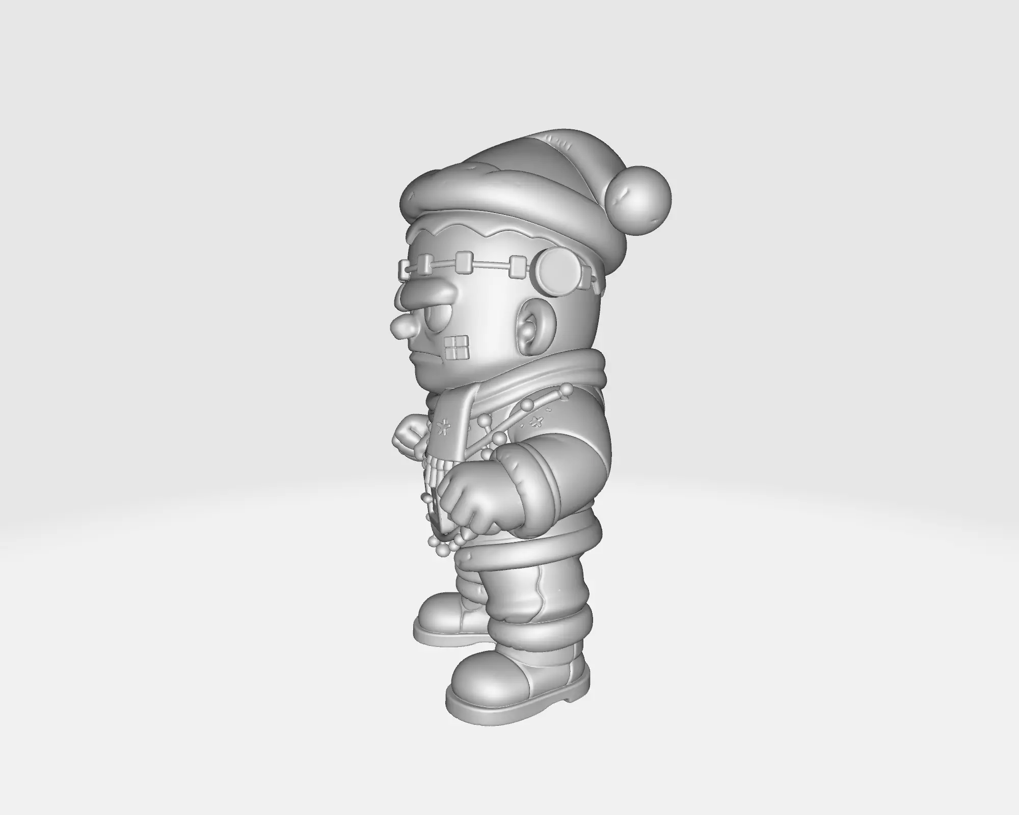 Festive Frankenstein Christmas Monster Holiday Frankenstein  3D print model_3