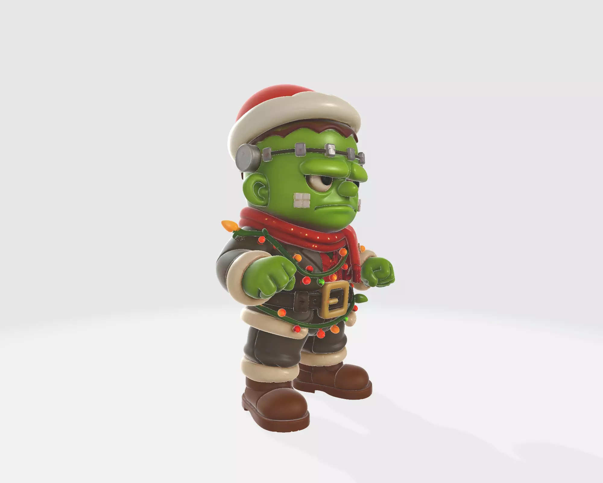Festive Frankenstein Christmas Monster Holiday Frankenstein  3D print model_7