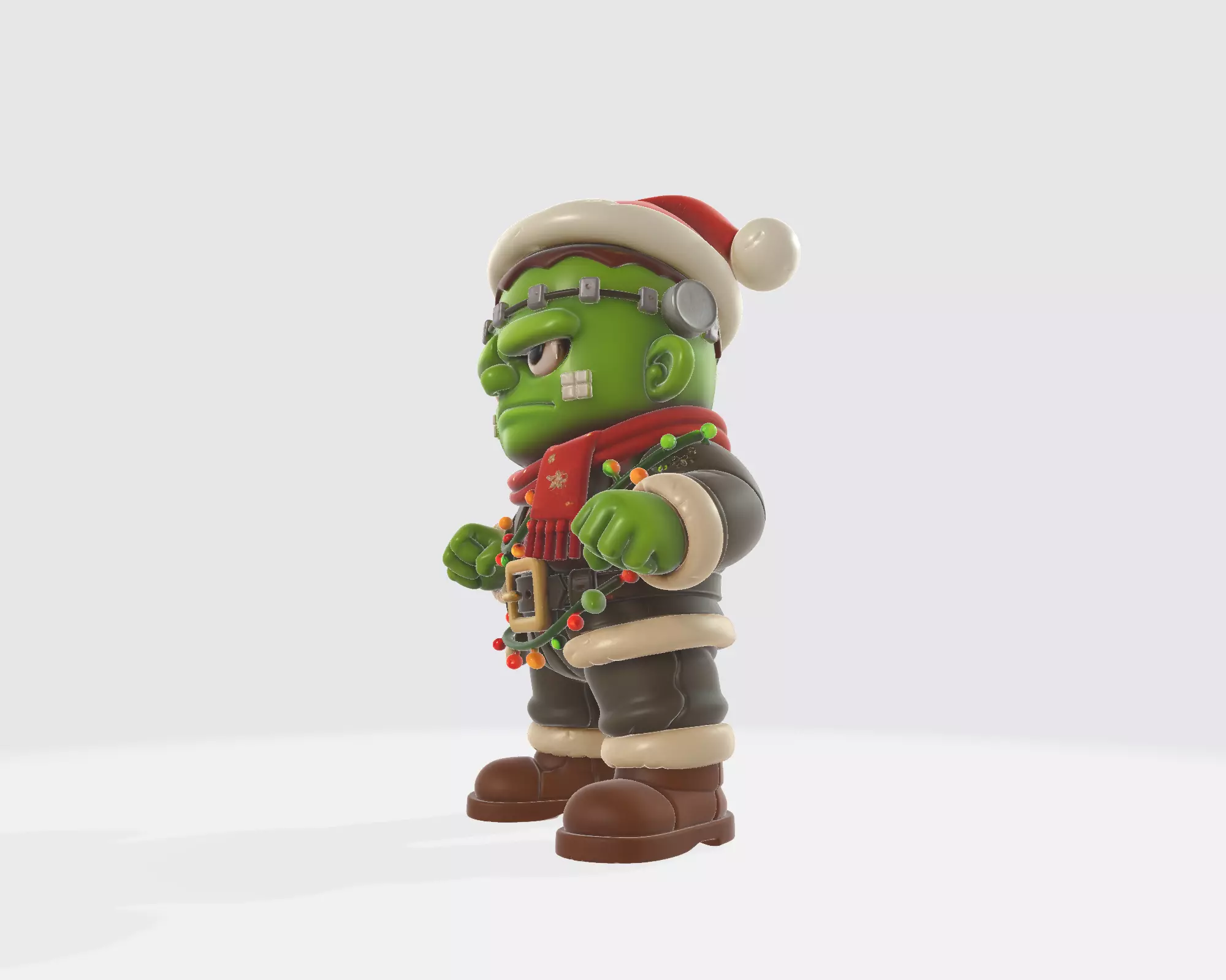 Festive Frankenstein Christmas Monster Holiday Frankenstein  3D print model_5