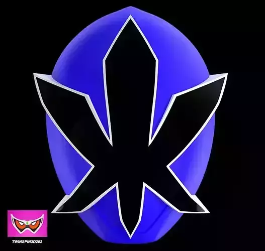 Blue Samurai Ranger Helmet STL