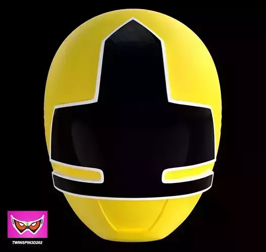 Power Ranger Samurai Yellow Helmet STL