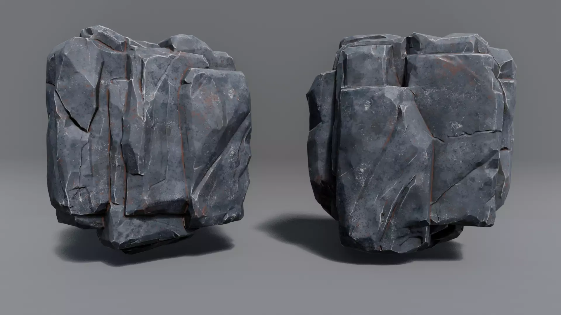 Rocks Toning -The stylized Rocks Pack Low-poly 3D model_3