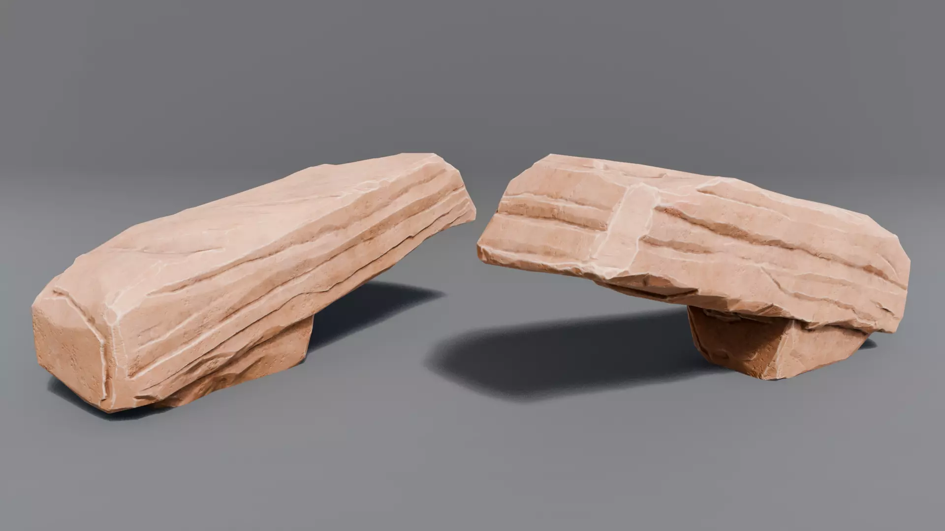 Rocks Toning -The stylized Rocks Pack Low-poly 3D model_16