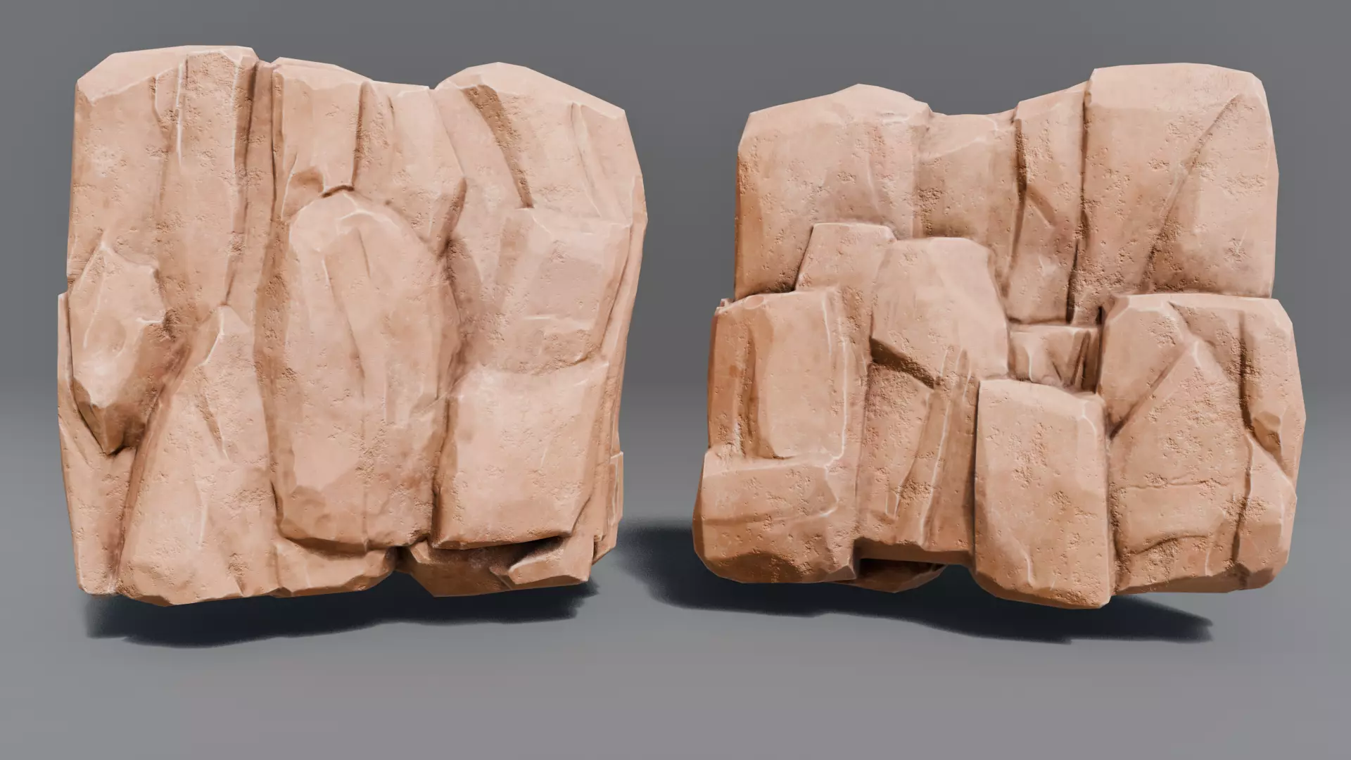 Rocks Toning -The stylized Rocks Pack Low-poly 3D model_4