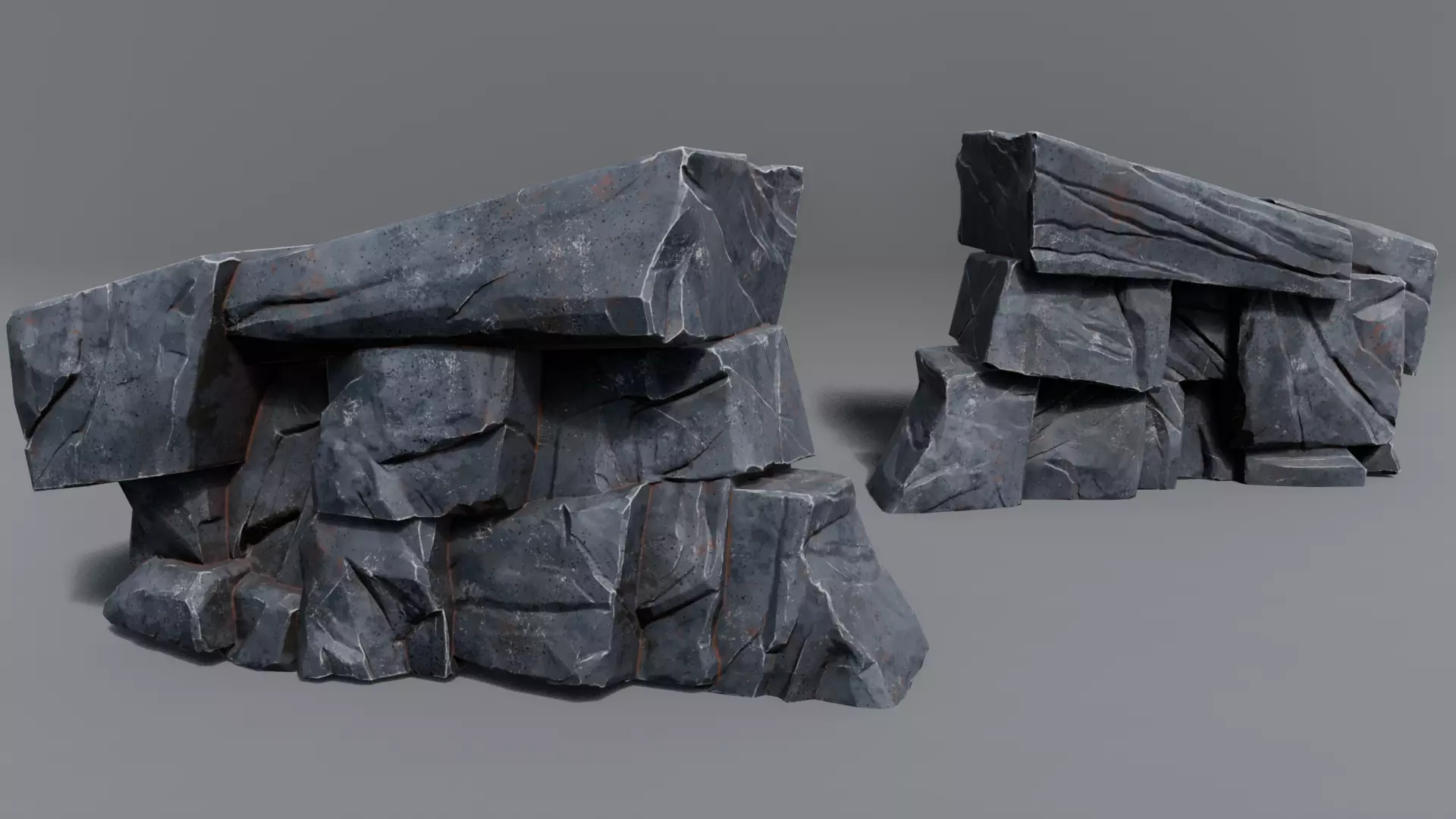 Rocks Toning -The stylized Rocks Pack Low-poly 3D model_9