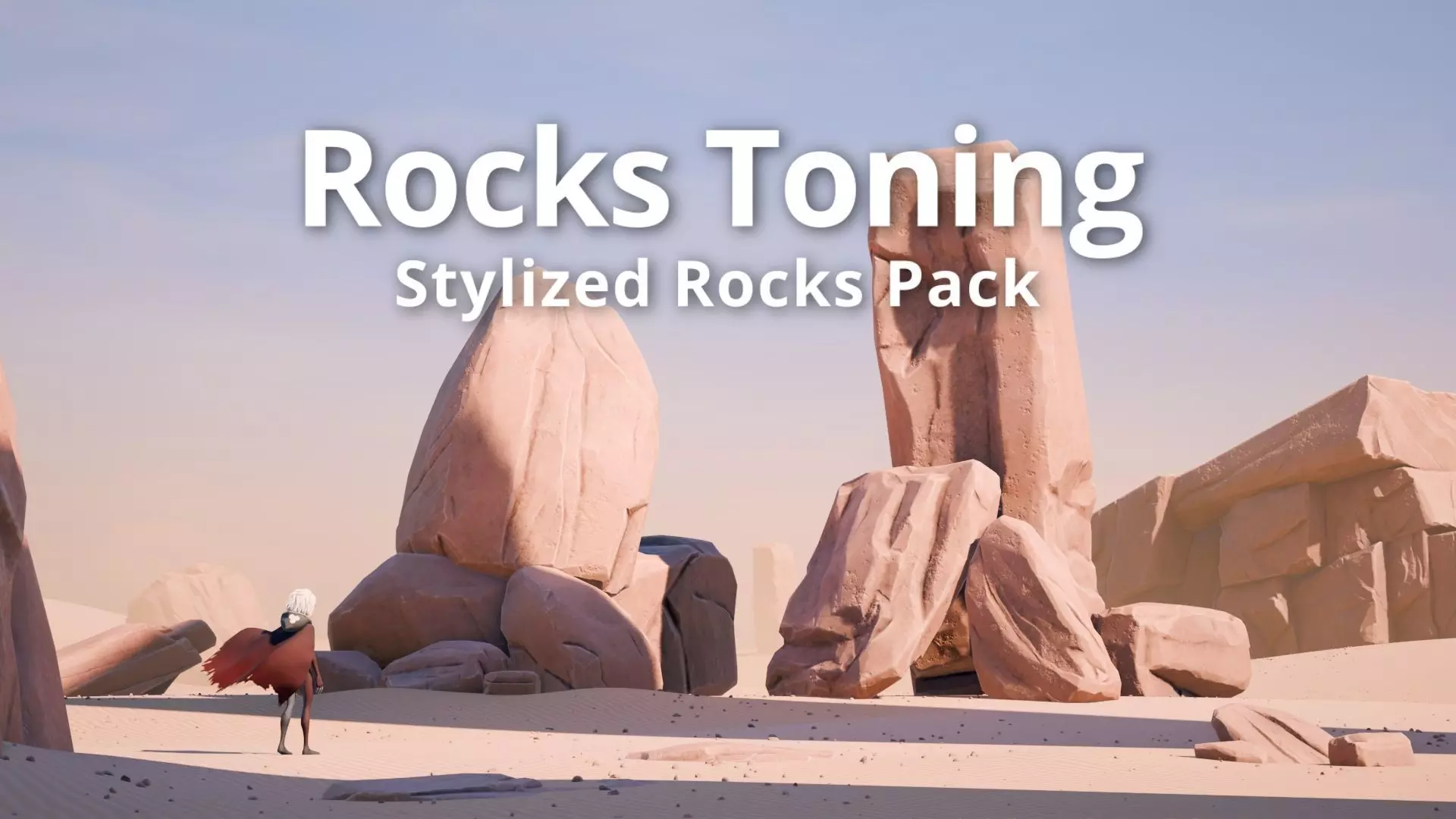 Rocks Toning -The stylized Rocks Pack Low-poly 3D model_1