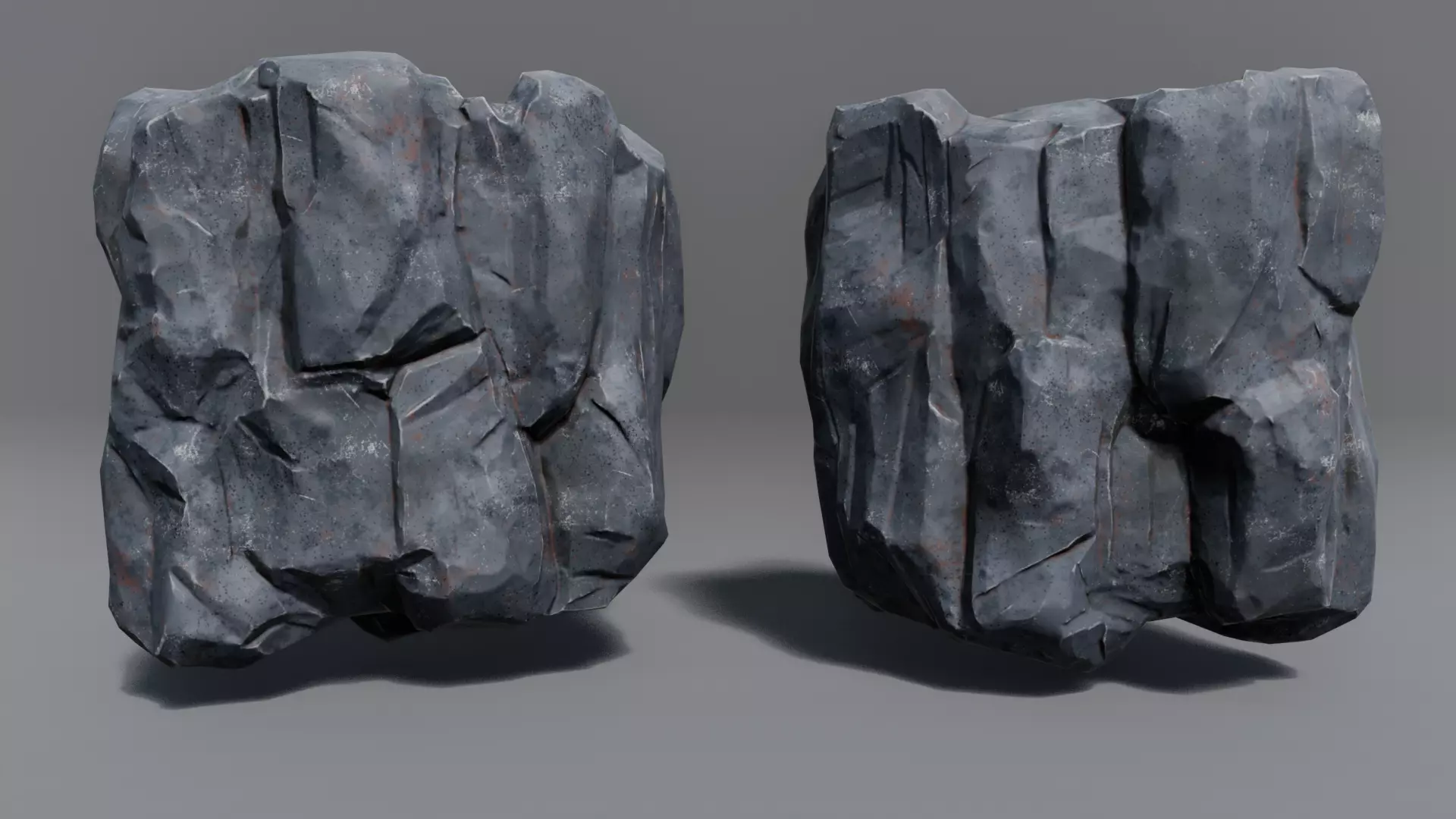 Rocks Toning -The stylized Rocks Pack Low-poly 3D model_5