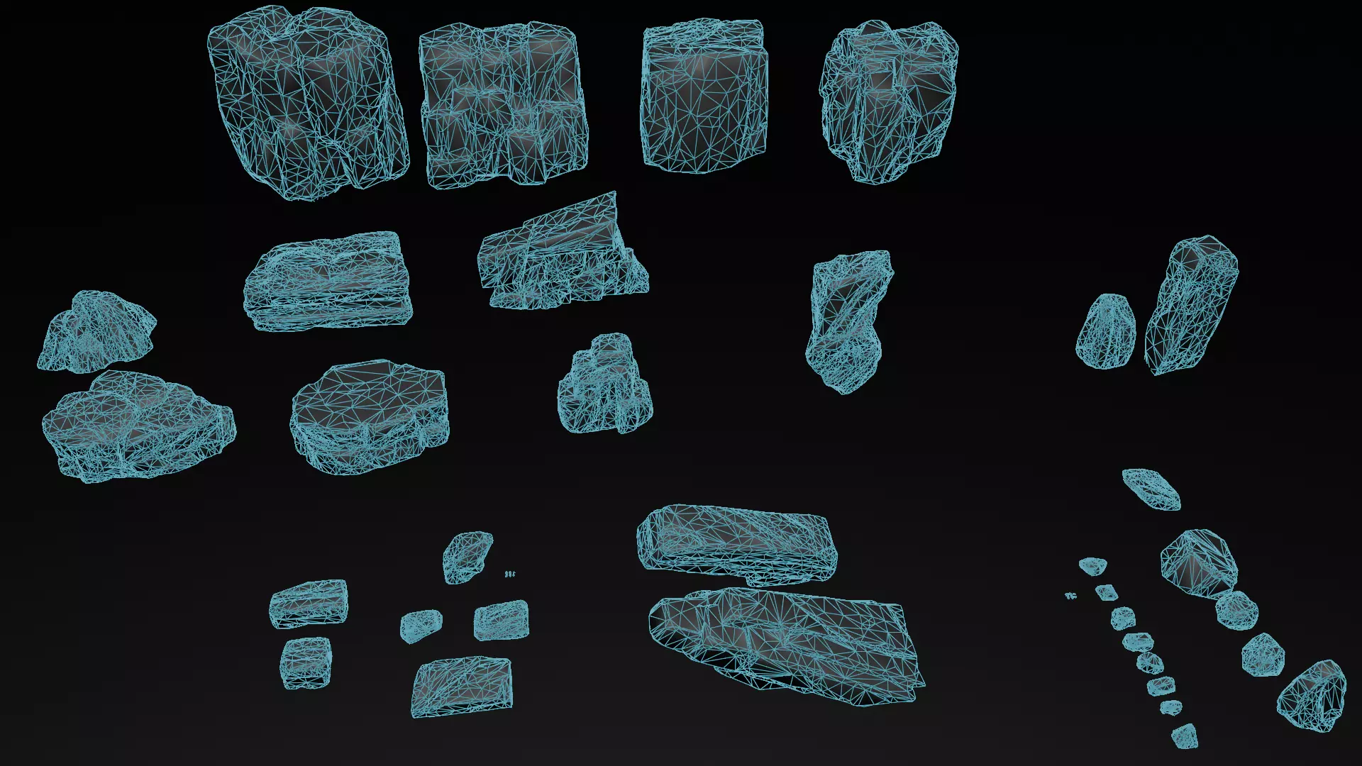 Rocks Toning -The stylized Rocks Pack Low-poly 3D model_23