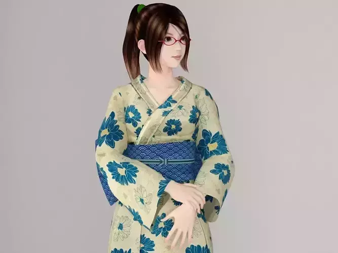 Natsumi in Kimono  pose 01