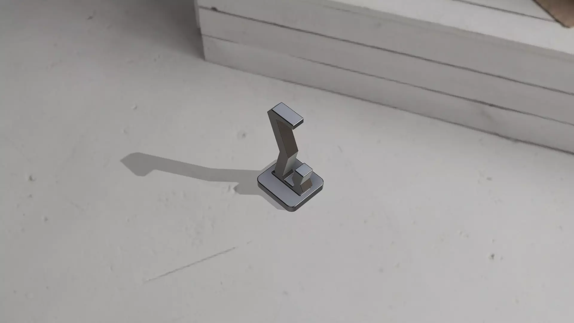 3D printable Simple and minimalistic headphone stand 3D print model_2