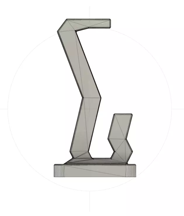 3D printable Simple and minimalistic headphone stand 3D print model_3