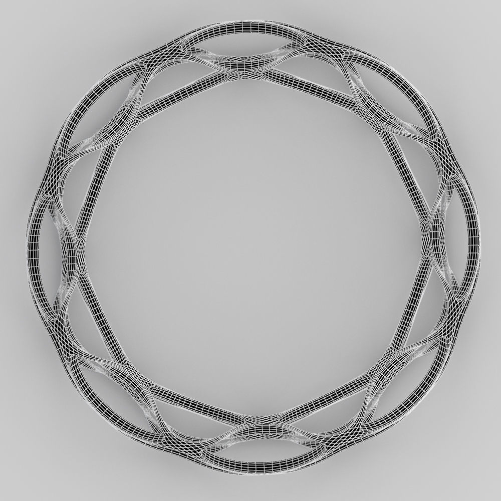 Twisted Bracelet 3D model_1