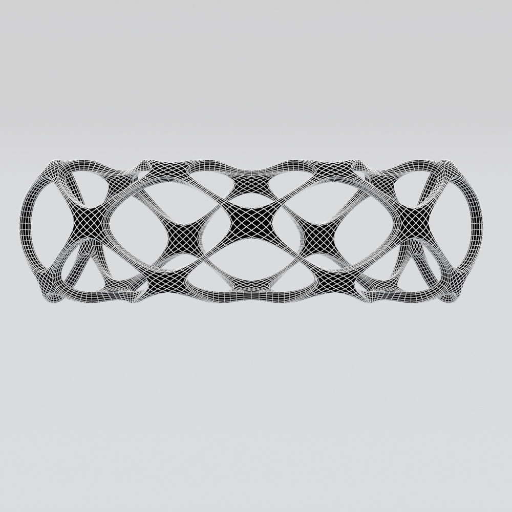 Twisted Bracelet 3D model_2