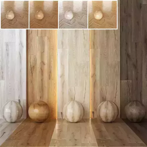 Keope Unica Collection Oak Wood-Effect Tile - Set of 16