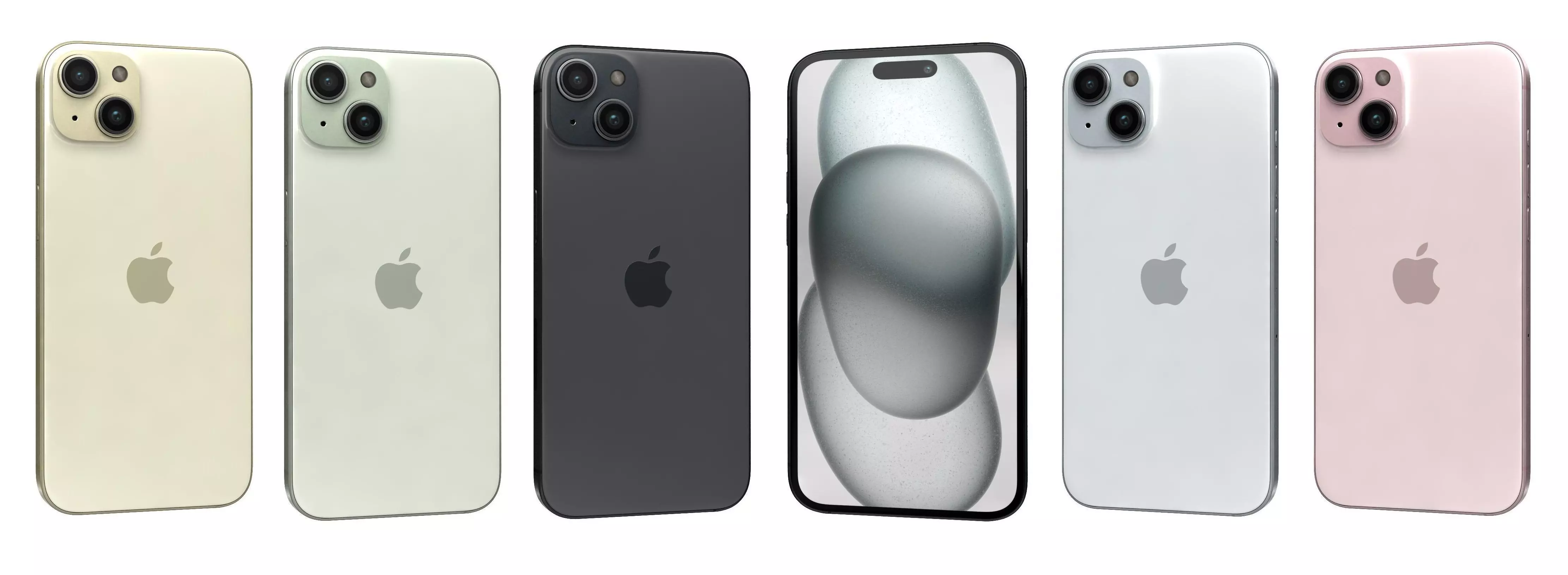 Apple iPhone 15 Plus All Colors High Poly  3D model_0