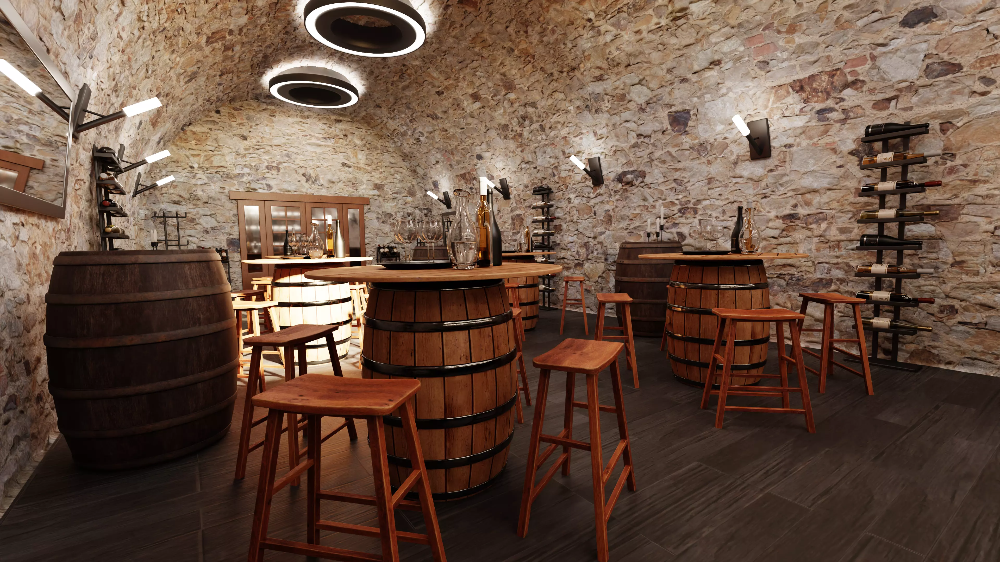-Winery Restaurant V1- 3D model_4