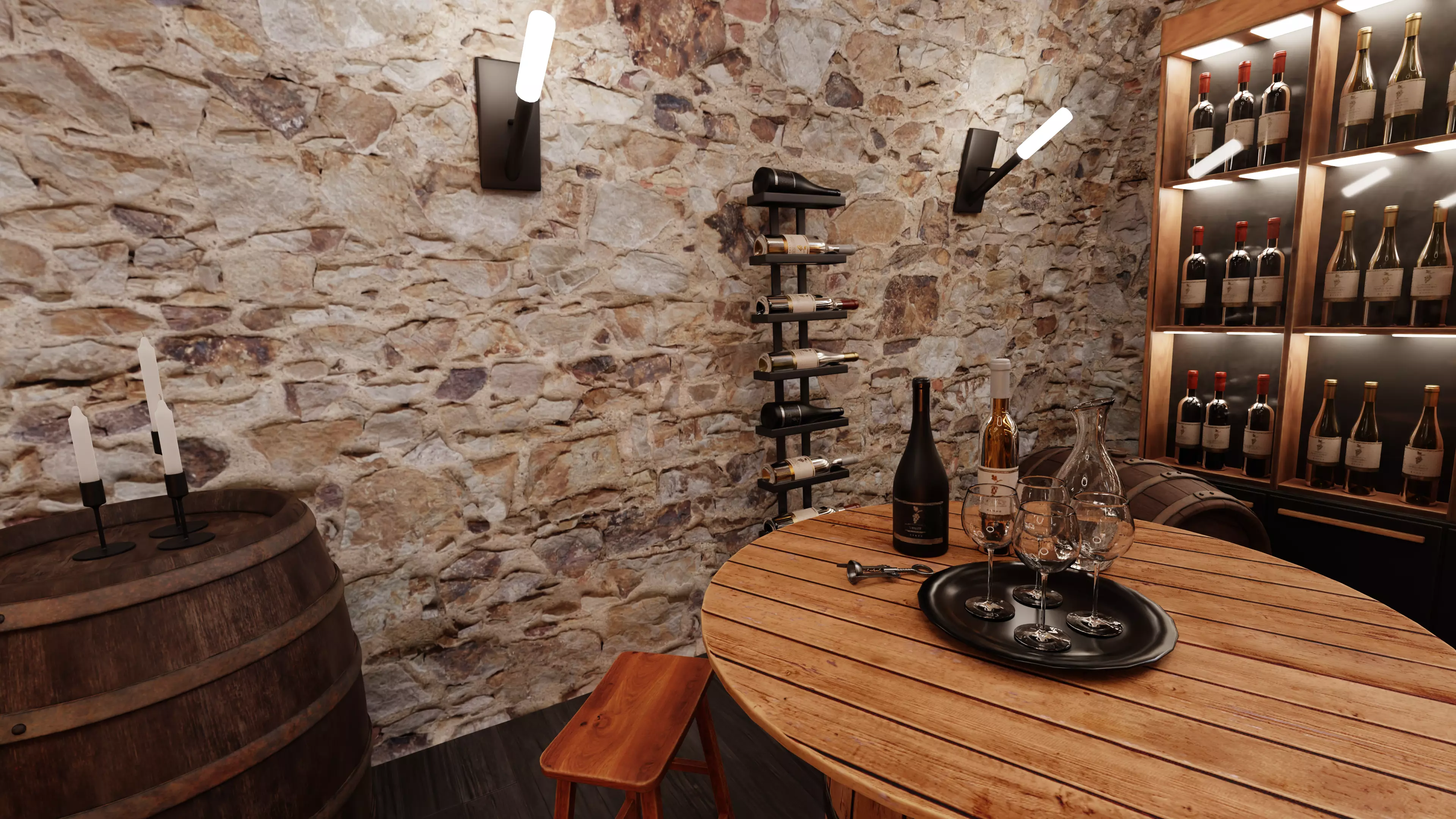 -Winery Restaurant V1- 3D model_9