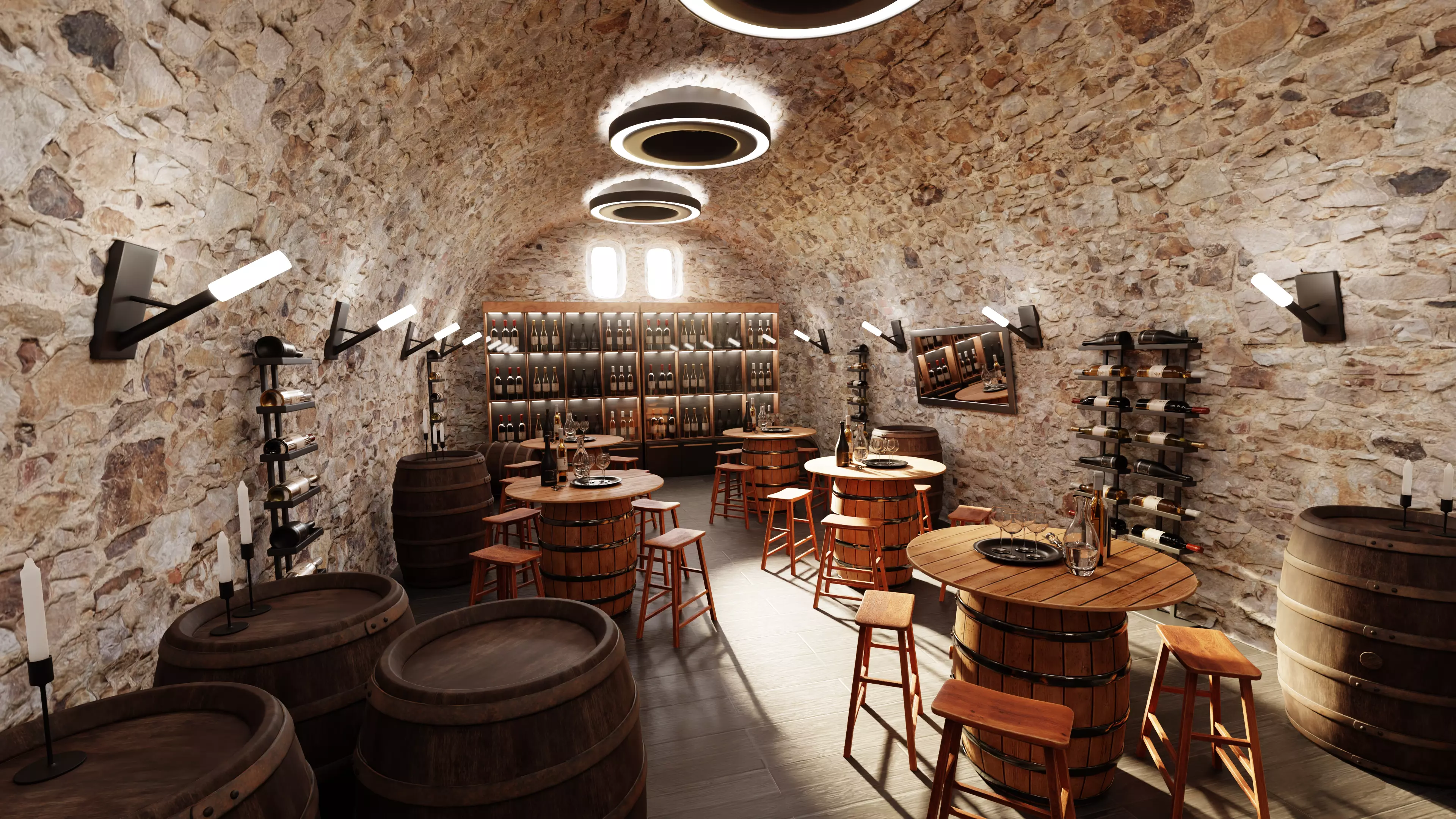 -Winery Restaurant V1- 3D model_0