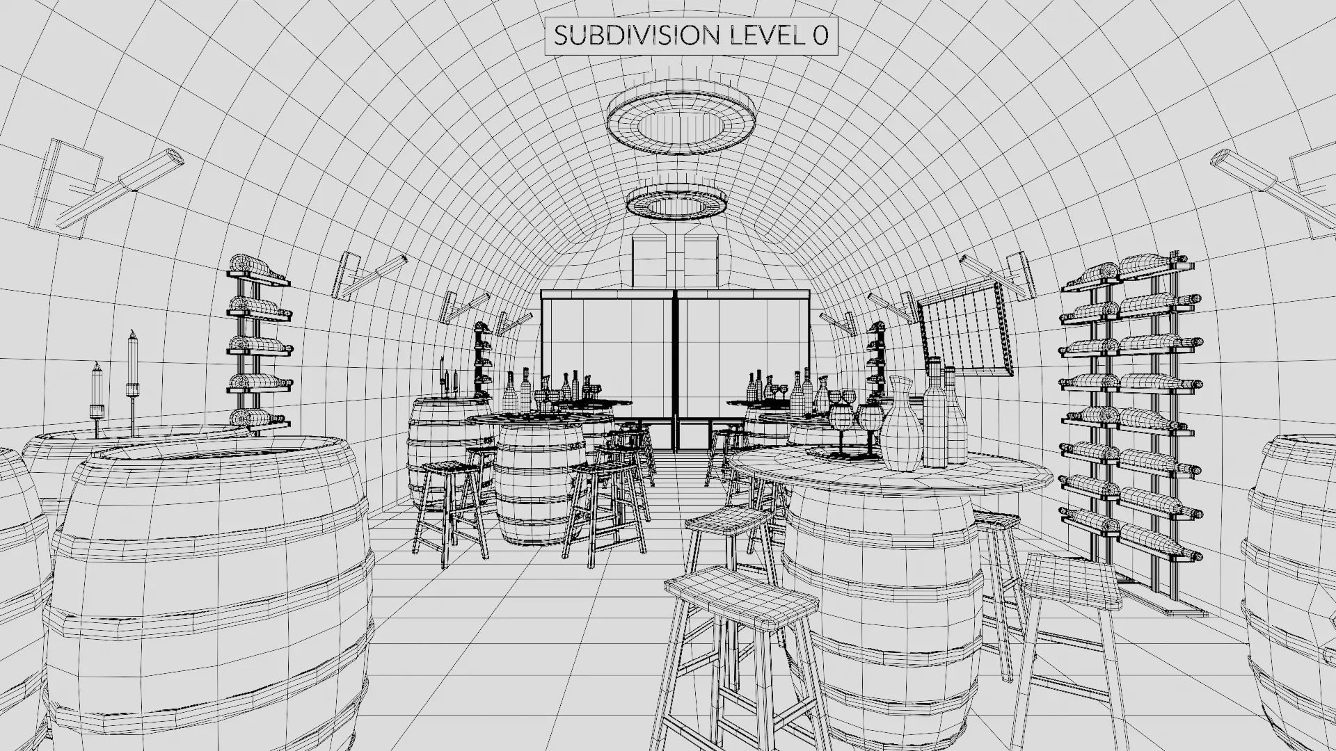 -Winery Restaurant V1- 3D model_11