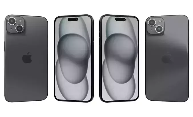 Apple iPhone 15 Plus Black High Poly 