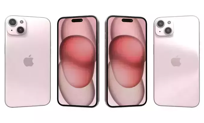 Apple iPhone 15 Plus Pink High Poly 
