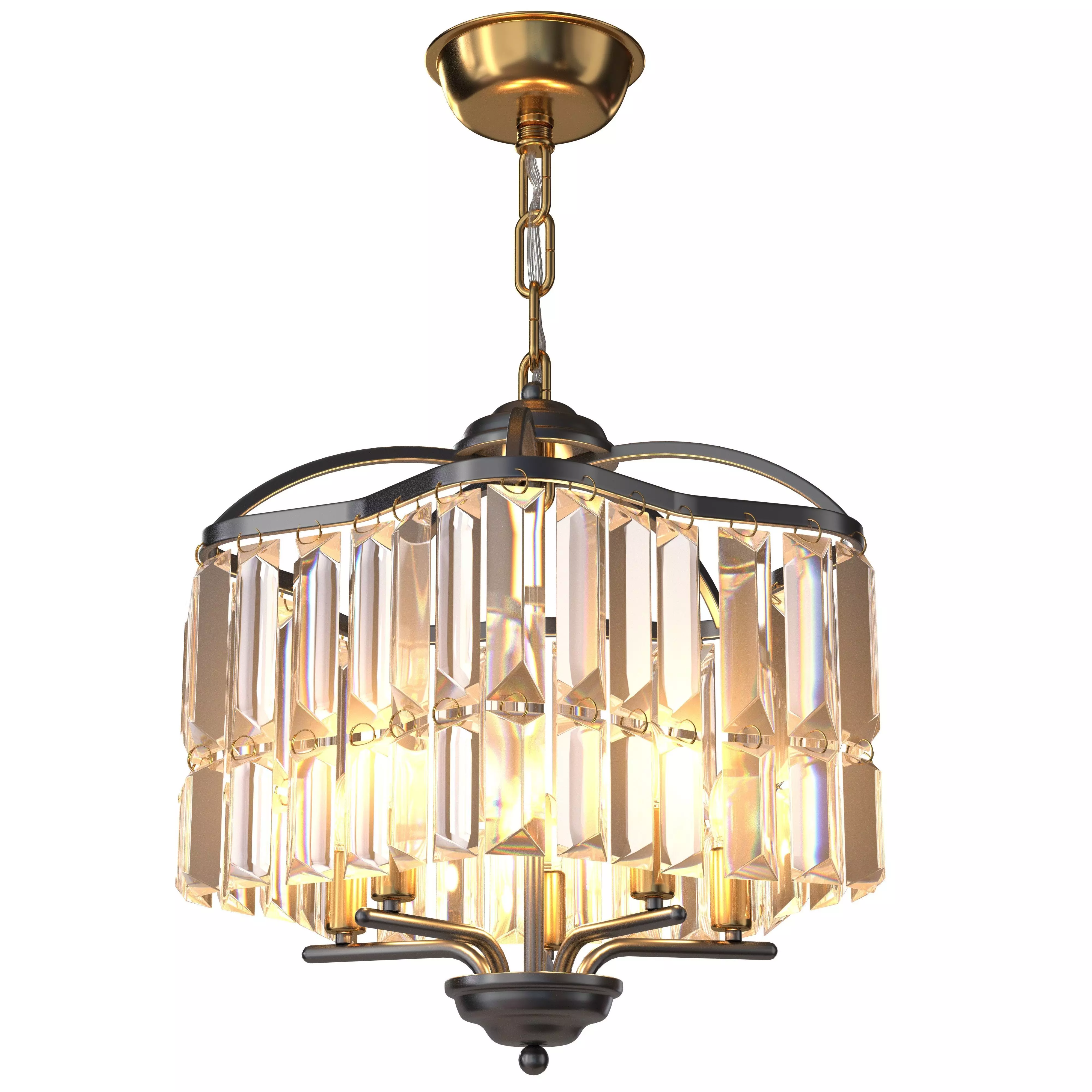 Modern Crystal Chandelier for Dining Room 3D model_0
