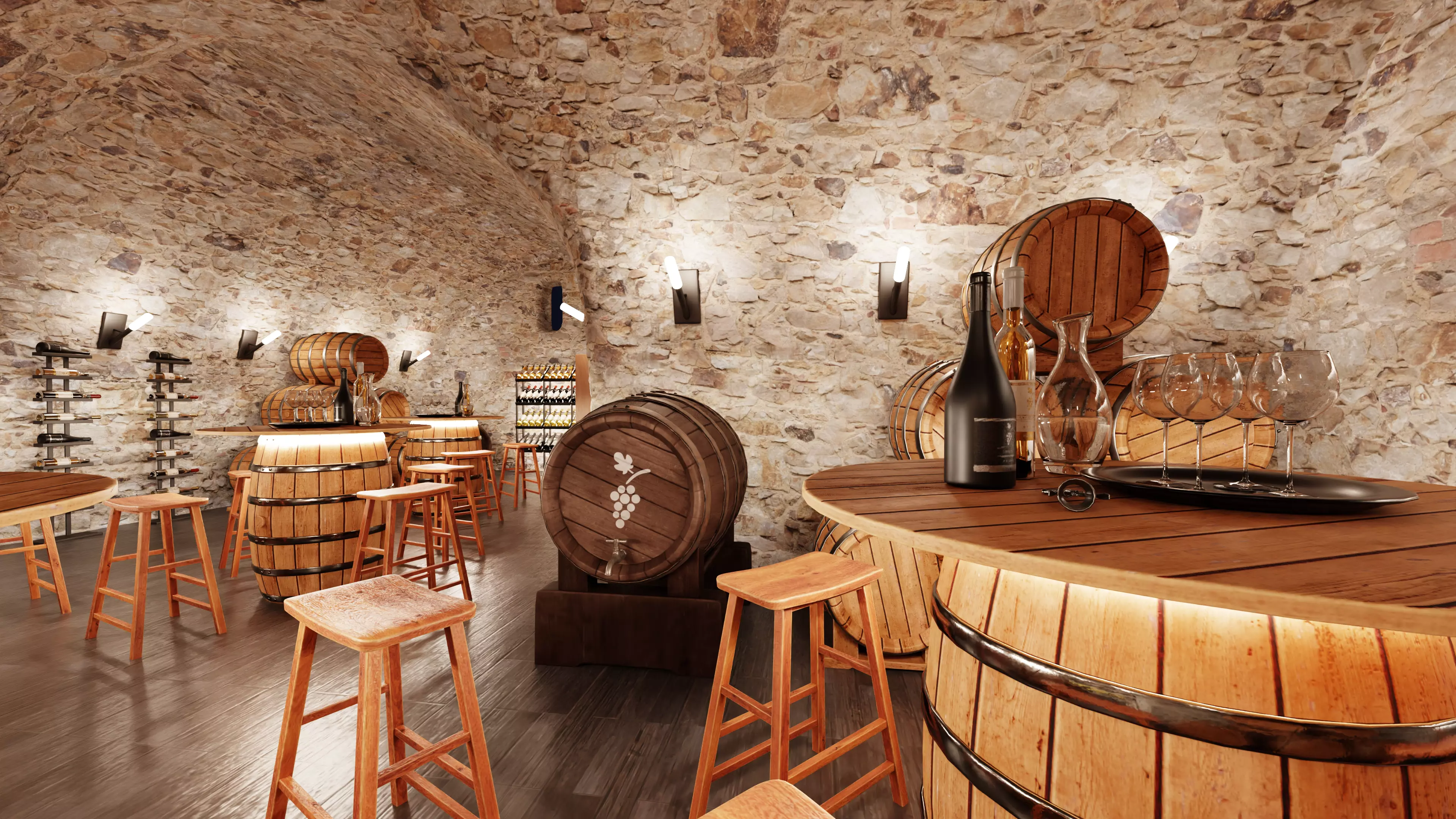 -Winery Restaurant V2- 3D model_6