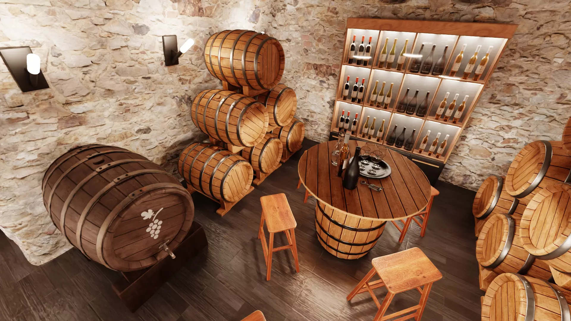 -Winery Restaurant V2- 3D model_12