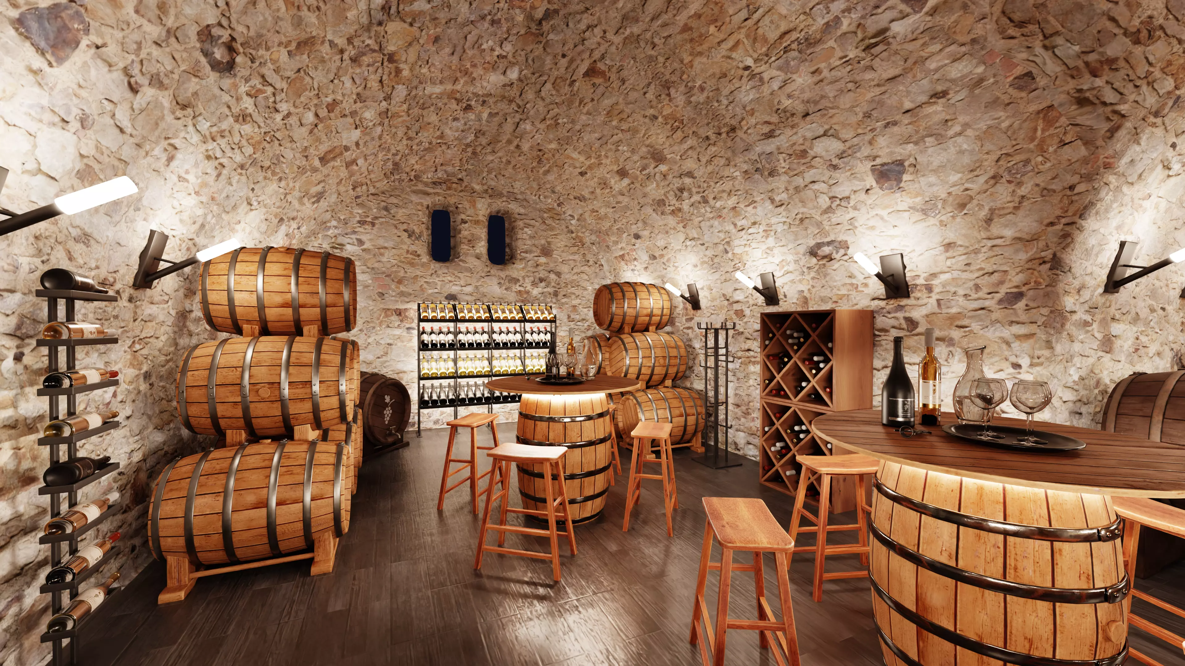 -Winery Restaurant V2- 3D model_8