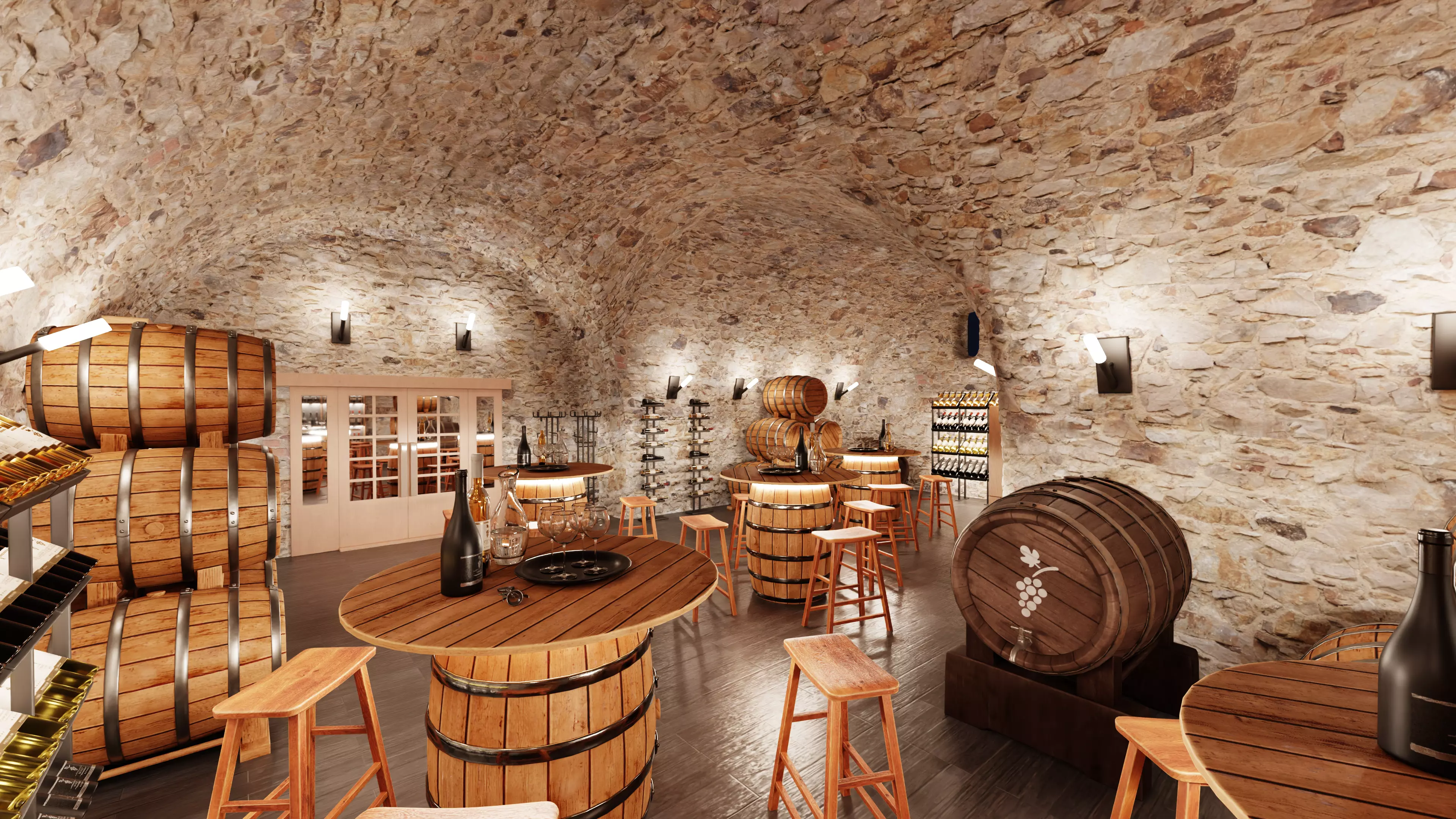 -Winery Restaurant V2- 3D model_3