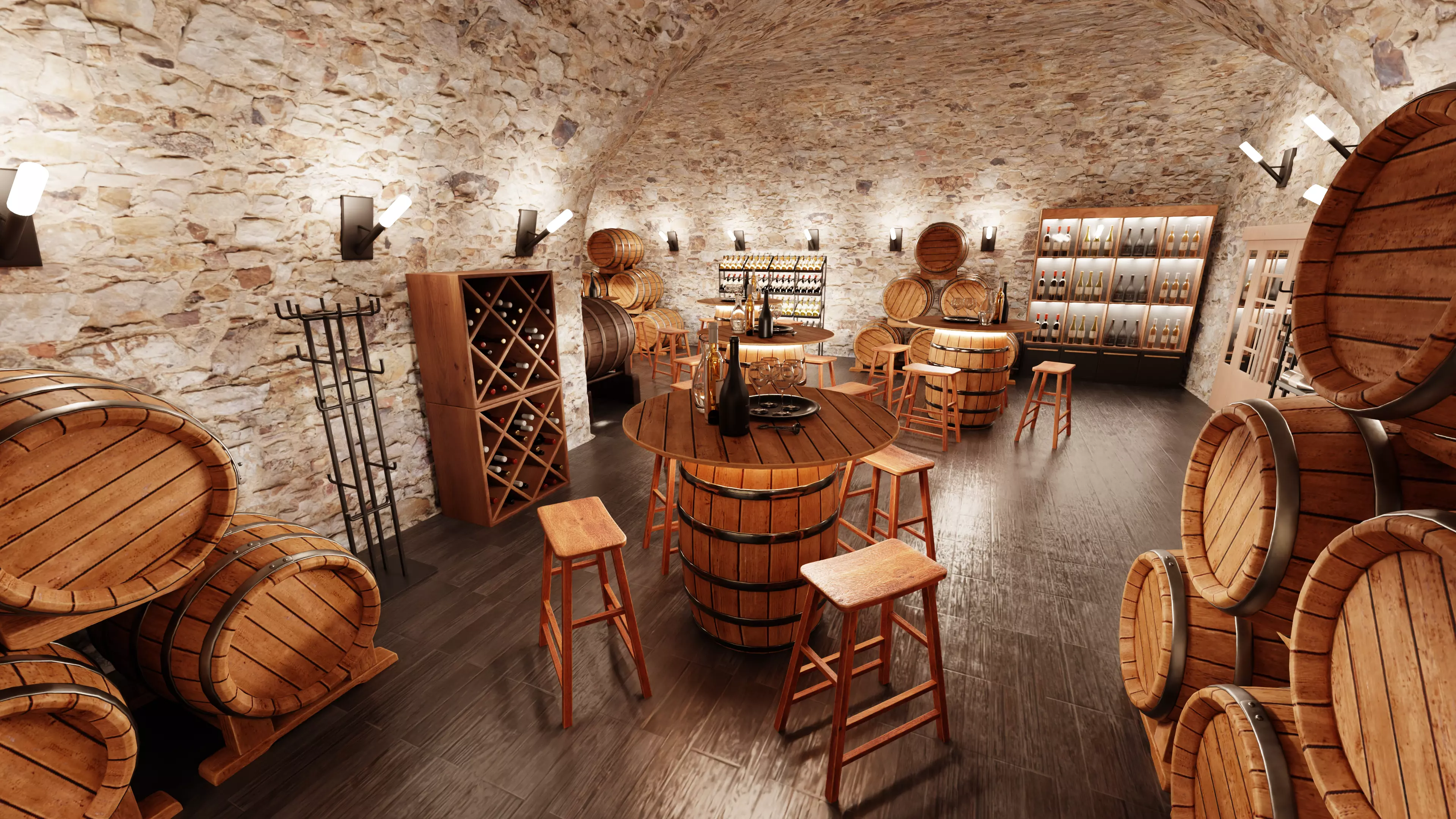 -Winery Restaurant V2- 3D model_4