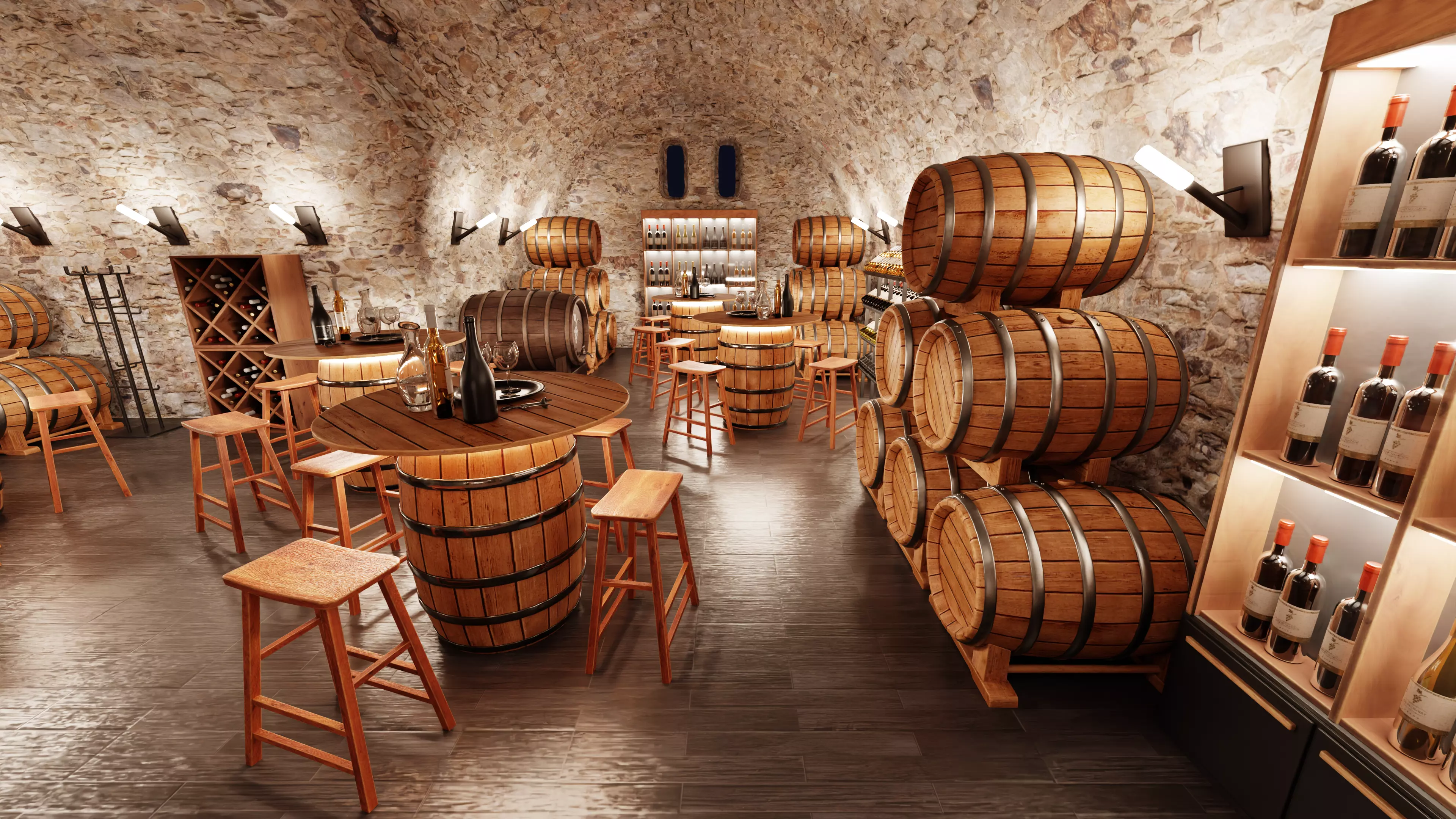 -Winery Restaurant V2- 3D model_2
