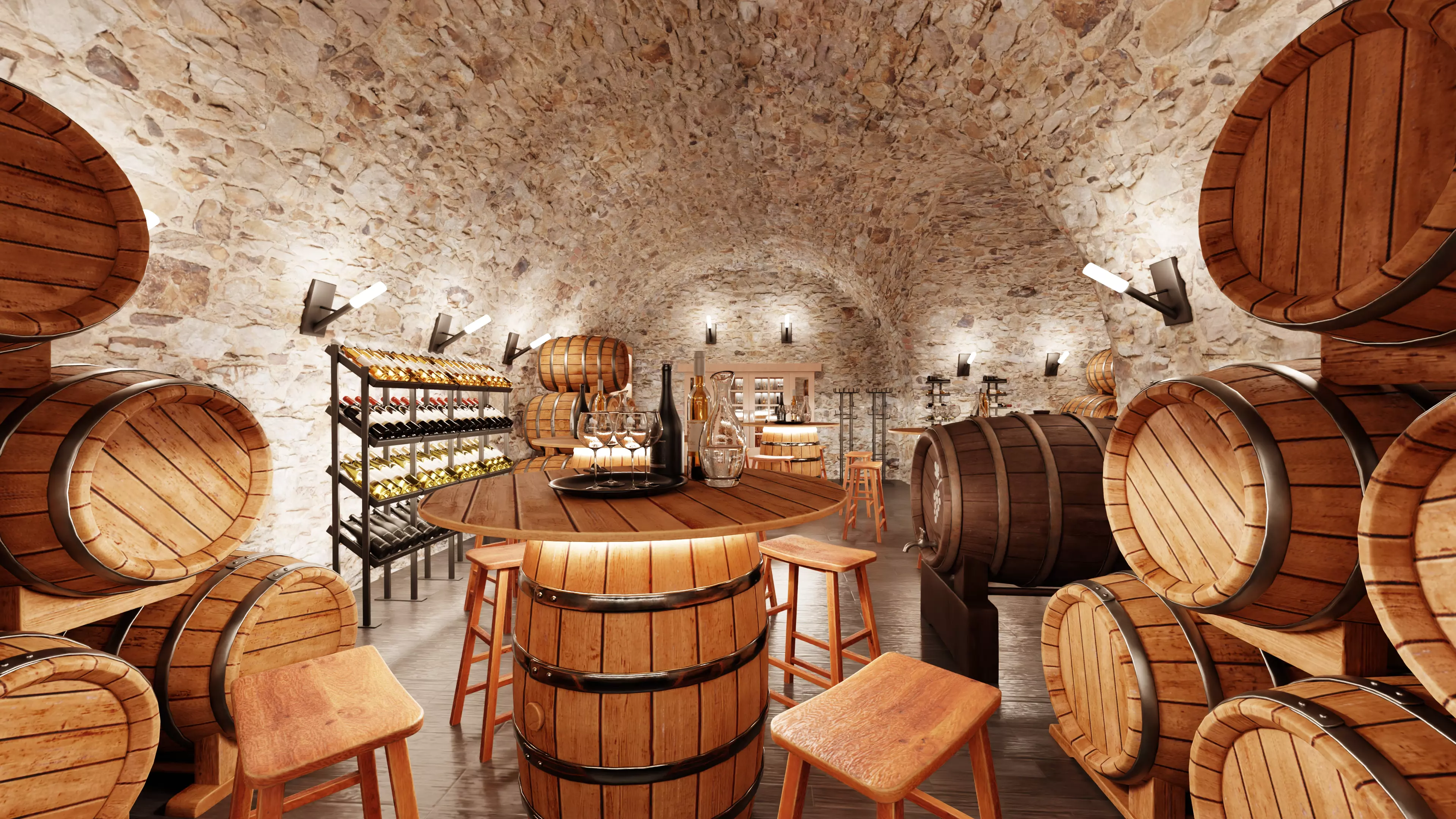 -Winery Restaurant V2- 3D model_5