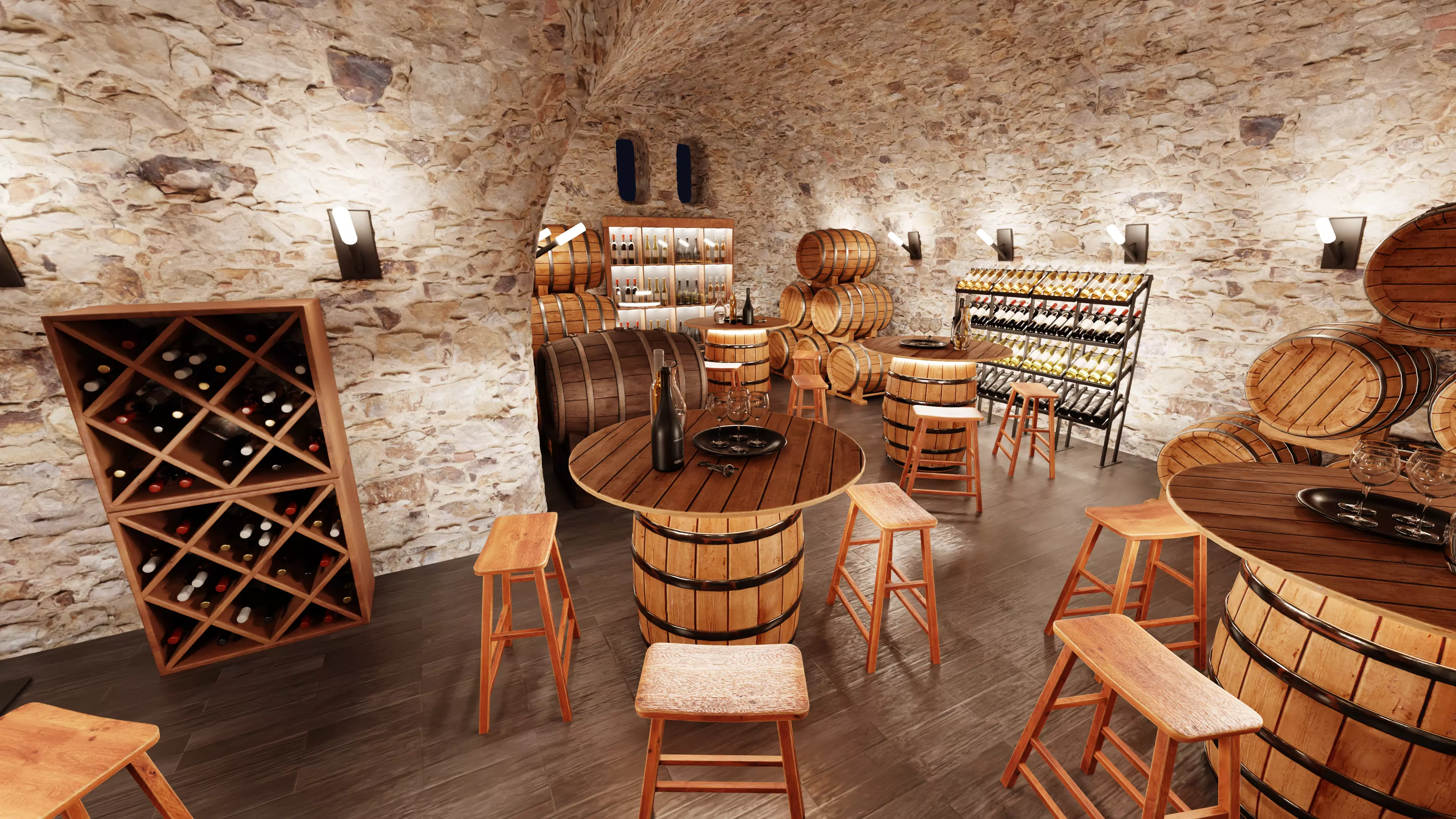 -Winery Restaurant V2- 3D model_10