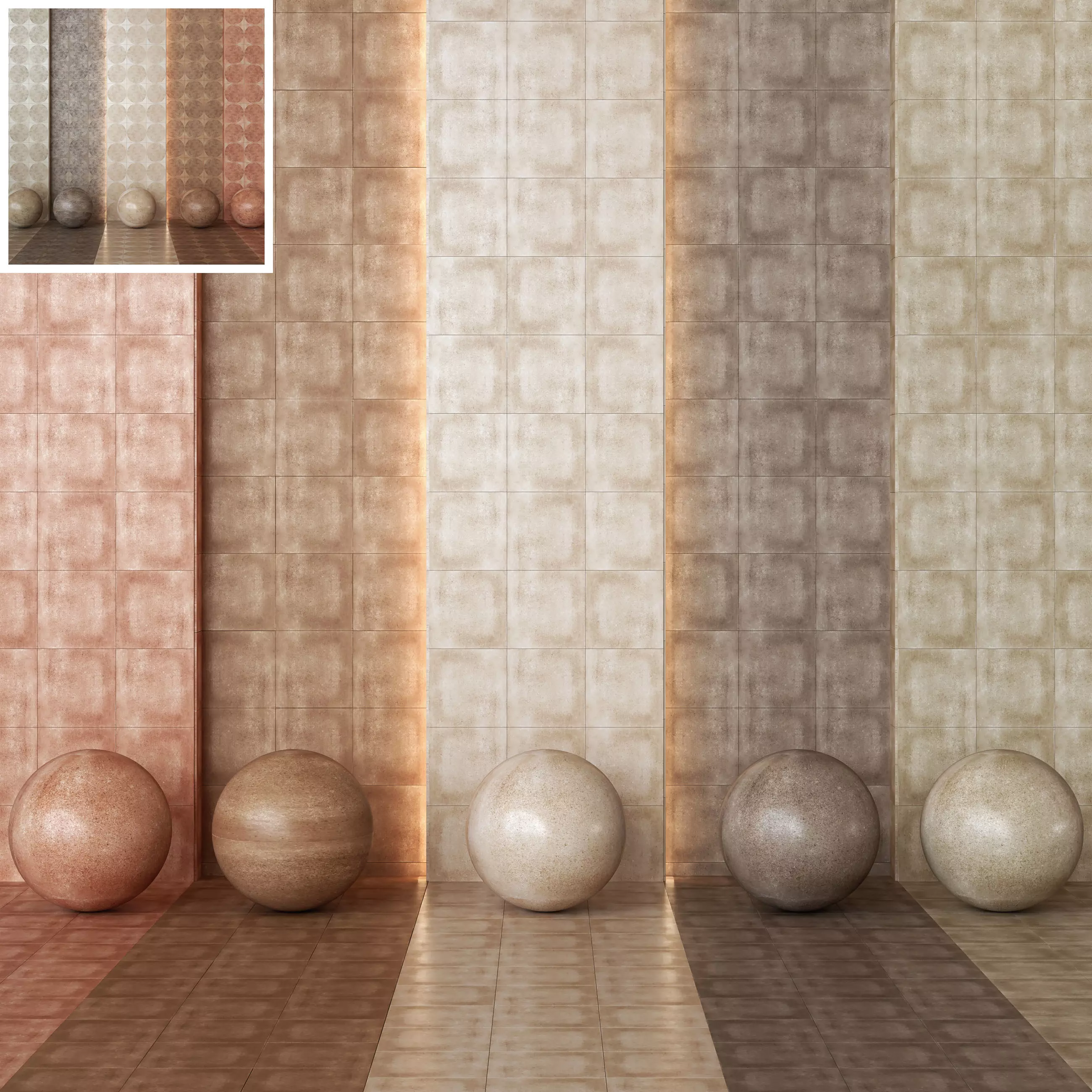 Marazzi ArtCraft Collection Terracotta-Look Tile -Set of 12 Texture_0