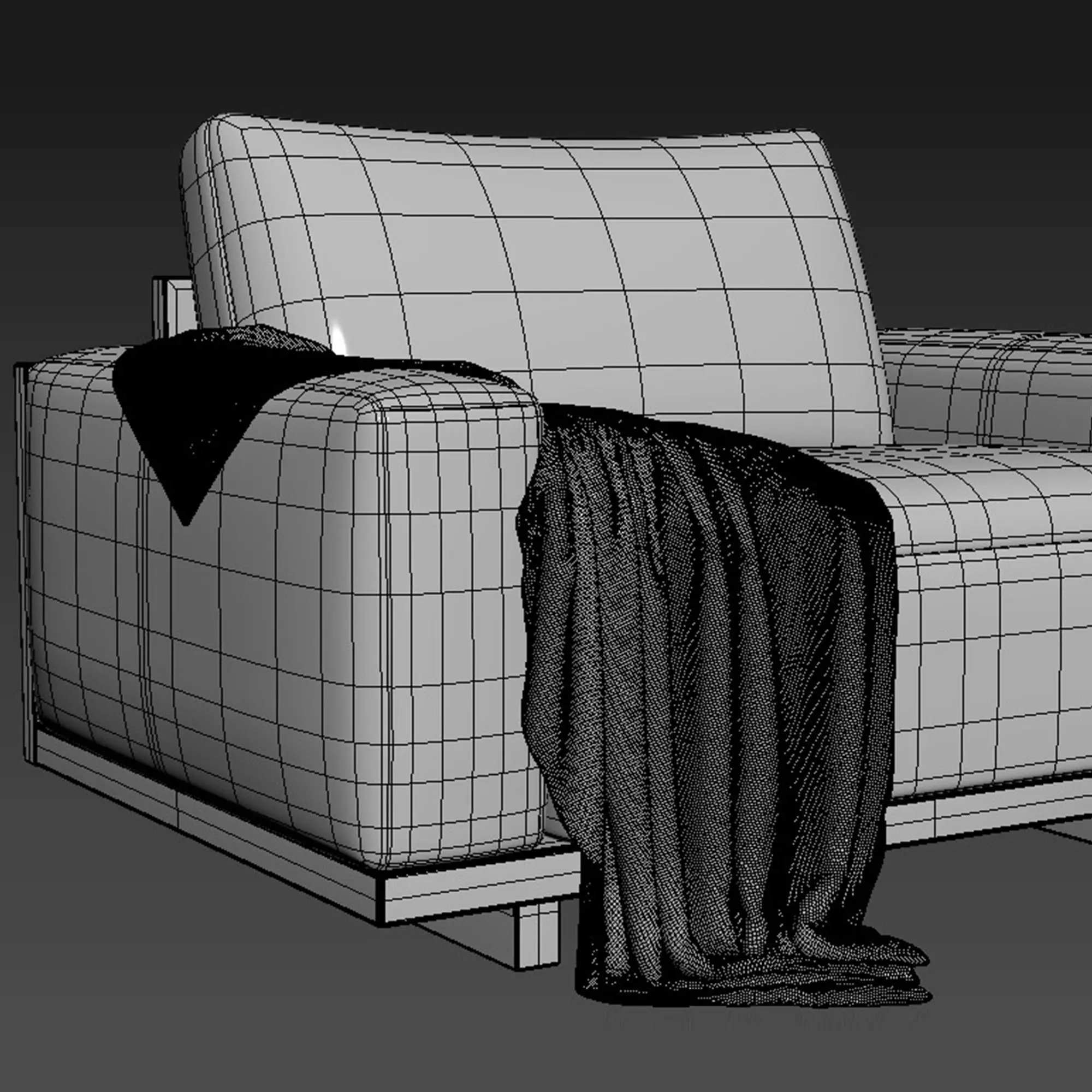 Goodall Sofa 135 By Arhauss 3D model_4